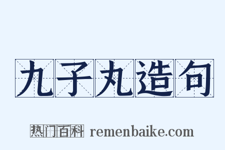九子丸造句是什么意思的图片